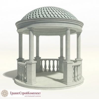 Ротонда из натурального камня 1,мрамор Коелга